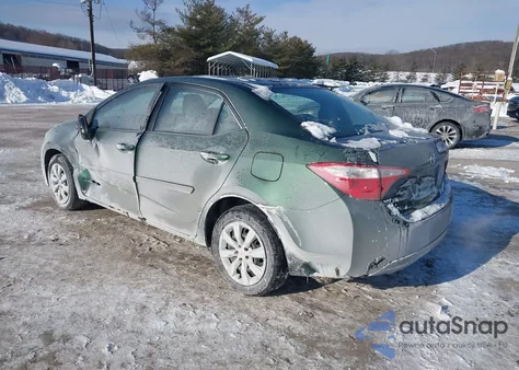 2015 Toyota Corolla Le z USA, uszkodzony, nr VIN 2T1BURHE5FC405982